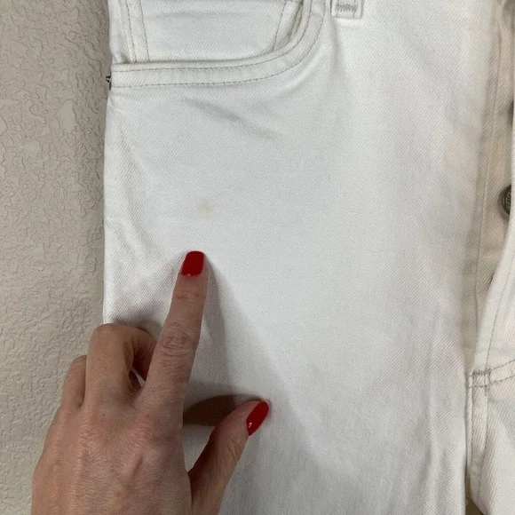 Citizen of Humanity Women's Olivia High Rise Slim Ankle Jeans White Size 25 - Picture 8 of 16